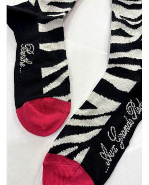 Chaussettes Fil d'ecosse Berthe aux Grands Pieds Zébre