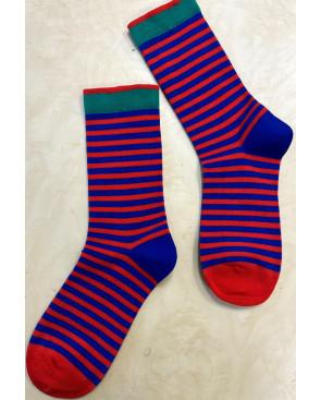 Chaussettes Rayures bicolores coton tendance