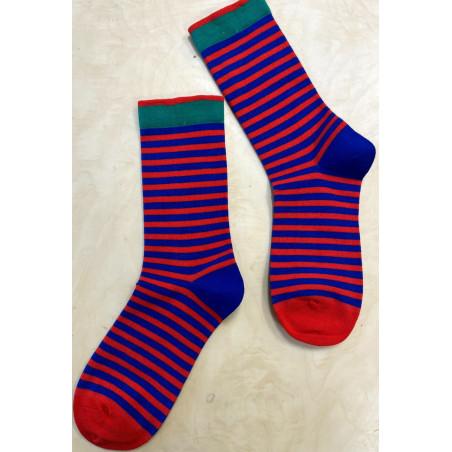 Chaussettes Rayures bicolores coton tendance