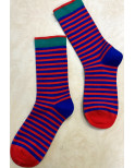 Chaussettes Rayures bicolores coton tendance