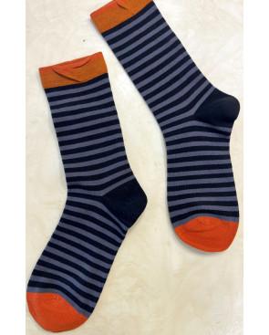 Chaussettes Rayures bicolores coton tendance