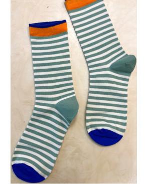 Chaussettes Rayures bicolores coton tendance