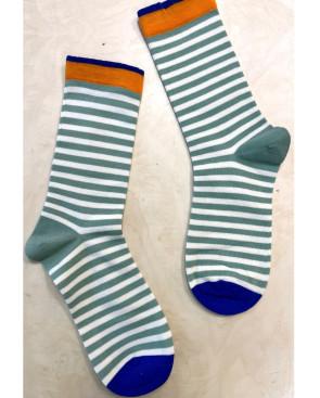 Chaussettes Rayures bicolores coton tendance