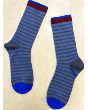 Chaussettes Rayures bicolores coton tendance