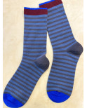 Chaussettes Rayures bicolores coton tendance