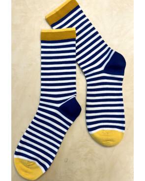 Chaussettes Rayures bicolores coton tendance