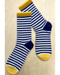 Chaussettes Rayures bicolores coton tendance