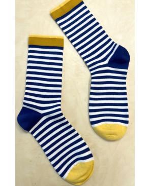 Chaussettes Rayures bicolores coton tendance