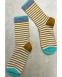 Chaussettes Rayures bicolores coton tendance