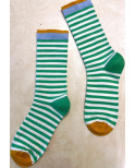 Chaussettes Rayures bicolores coton tendance