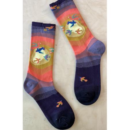 Coffret  3 paires Chaussettes animaux psychédéliques