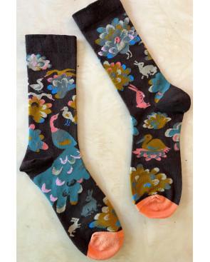 Coffret  3 paires Chaussettes animaux psychédéliques