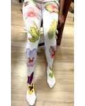 Collant imprimé petit Caprices Grenouilles fleuries