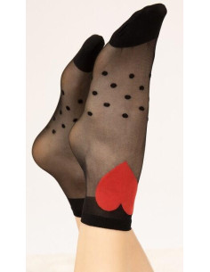 Socquettes à coeurs amoureux 2