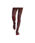 Collant Lycra dub et drino deco florale bordeaux