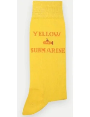 Chaussettes yellow submarine  pom de pin