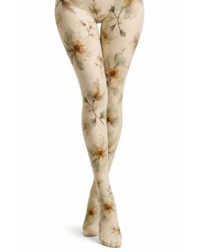 collant-imprimé-pamela-Mann-Fleurs-bouquet-d-iris