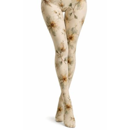 collant-imprimé-pamela-Mann-Fleurs-bouquet-d-iris