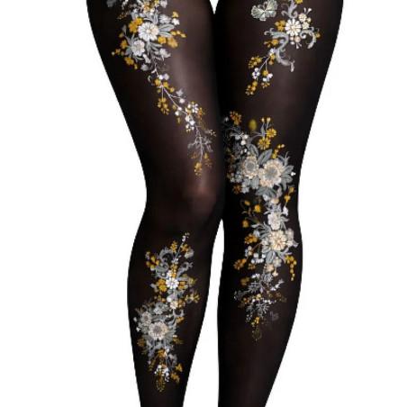 collant imprimé Pamela Mann bouquet  japonais
