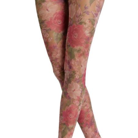 collant imprimé Pamela Mann bouquet de roses d'été