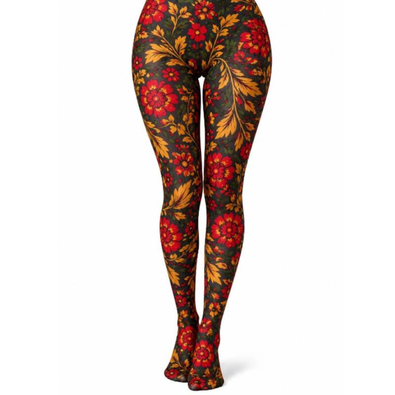 collant imprimé Pamela Mann Fleurs Scarlett