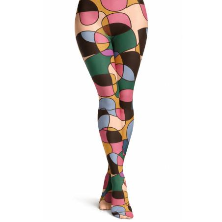 collant-imprimé-pamela-Mann-fleurs-tendance-vitraux-mosaique
