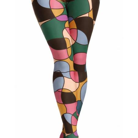 Collant imprimé Pamela Mann mosaïque psychédélique
