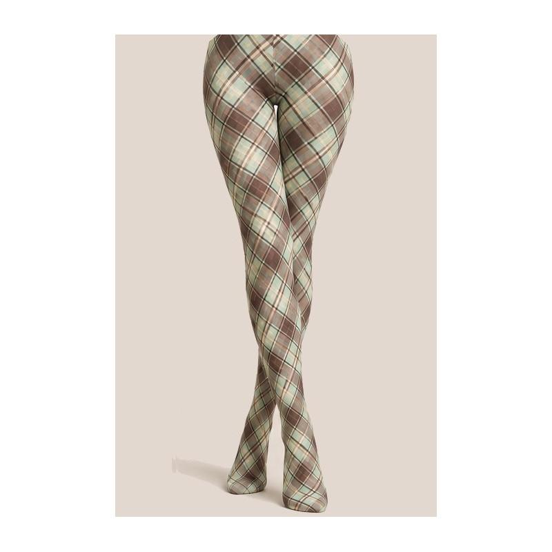 Collannt imprimé Pamela Mann Tartan Menthe et chocolat Collannt imprimé Pamela Mann Tartan Menthe et chocolat