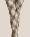 Collannt imprimé Pamela Mann Tartan Menthe et chocolat Collannt imprimé Pamela Mann Tartan Menthe et chocolat