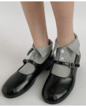 Chaussons chaussettes Col boutons Chics