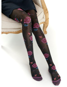 collant-fil-de-jour-asymétrique-oiseau-bouquet-fleuri-fil0427