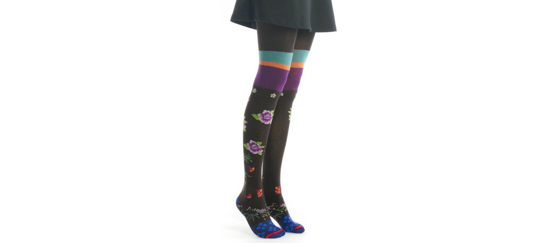 collant-chaud-fil-de-jour-Chocolat-lilas-fleuris