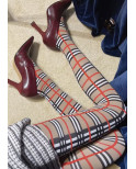 Collant Rectangles Quadrillés Style Burberry Collant Rectangles Quadrillés Style Burberry