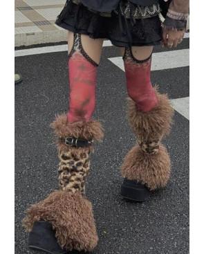 Collant Porte Jarretelles Léopard D'enfer