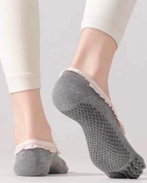 socquette-5-doigts-balleirne-chaussettes-yoga-abs-gris-dos