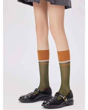 Chaussettes Crystals Rayures verticales chics