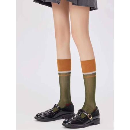 Chaussettes Crystals Rayures verticales chics