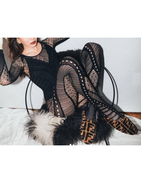 Emilio Cavallini Femme Collant Combinaison Emilio Cavallini Dentell...