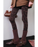 Collant imprimé dentelle tendance Collant imprimé dentelle tendance