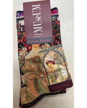 chaussettes-Ruban-rouge-Dub-et-drino-Claude-Museum-Alfons-Mucha-l-ete-RUART54