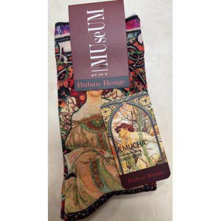 chaussettes-Ruban-rouge-Dub-et-drino-Claude-Museum-Alfons-Mucha-l-ete-RUART54