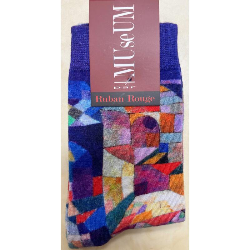 Chaussettes art Museum Ruban Rouge Paul Klee Burggarten Chaussettes art Museum Ruban Rouge Paul Klee Burggarten