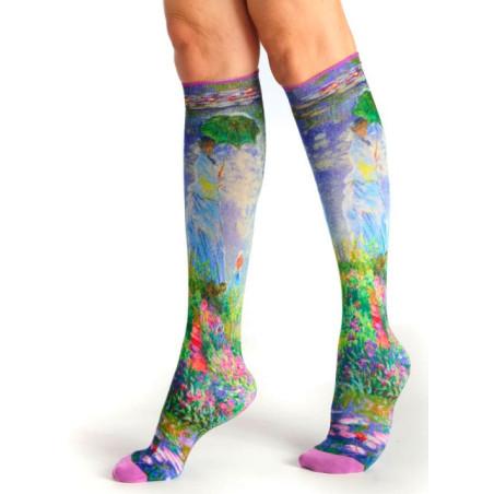 Mi-bas-Ruban-rouge-Dub-et-drino-Claude-Monet-Jardin-fleuri-RUAR111