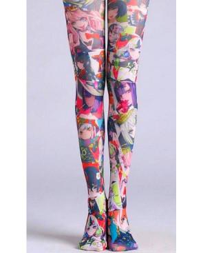 Collant-imprimé-Leopoldo-Caprices-Manga-fantaisie-avant