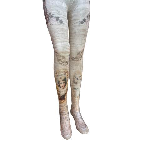 Collant-imprimé-Leopoldo-Caprices-chat-et-angelot-avant