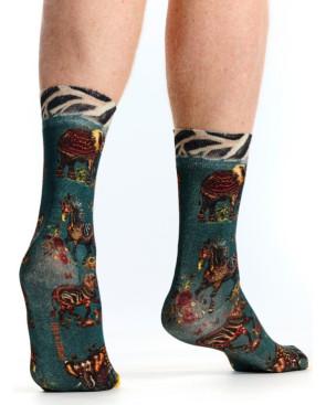 Chaussettes homme en Bambou imprimé Zèbres et chevaux