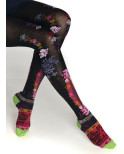 Collant Coton Dub et Drino Panty Fleurs patchwork