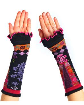 Mitaines Dub et drino Panty Fleuris asymétriques