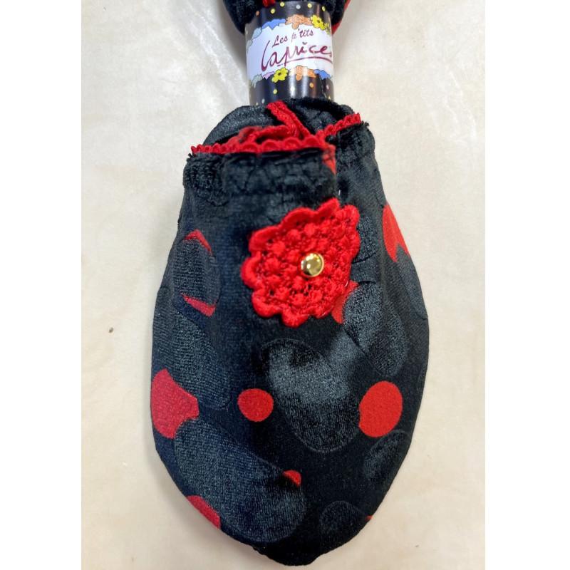 Chaussons de voyage imprimé Bull Red