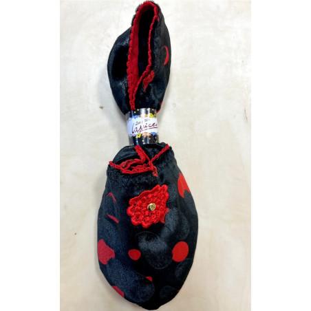 Chaussons de voyage imprimé Bull Red